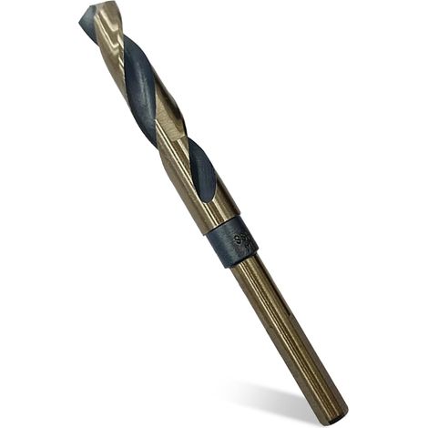 CCYKXAForet Hélicoïdal HSS Cobalt 14 mm, Tige Réduite De 14 mm, Tige Ronde De 10 mm, Pour Acier Inoxydable, Métal, Bois, Plastique, (14 mm), 1 Pièce (1/5)