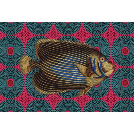 Tovaglietta All'Americana Fish Gold 44x30 cm