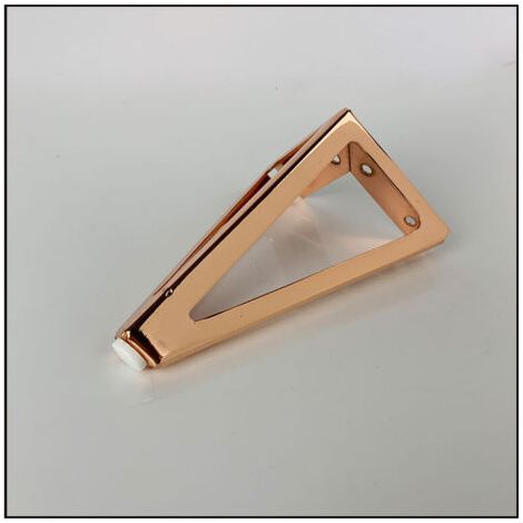 QORVA-Lot de pieds meubles de rechange,15 cm,triangulaires,pieds de tables de bricolage,pour les chaises,les armoires et les canapés,autres pieds de meubles (Or rose,1pcs)