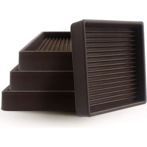 Lot de 8 dessous de verre antidérapants pour meubles de 7,6 cm, pieds en caoutchouc, protections de sol pour meubles, lits, canapés