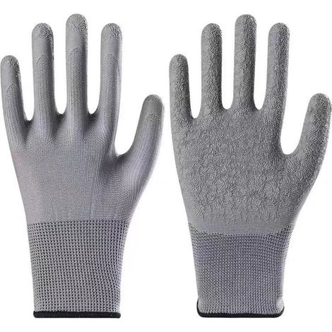 Gants de jardinage, lot de 6 paires de gants de jardin respirants, gants de travail, taille unique (1/5)