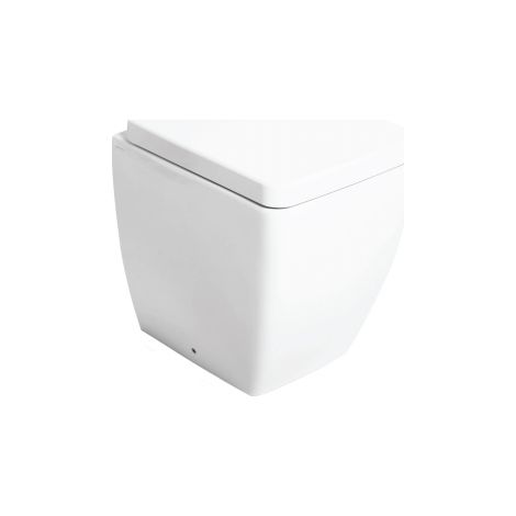 Vaso wc filomuro a pavimento ego scarico universale 53x36xh.43 cm bianco SENZA copriwater