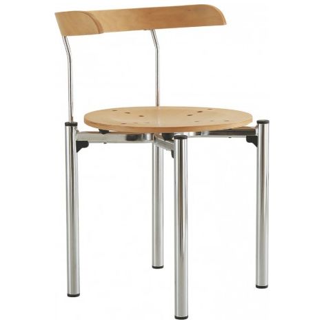 Chaise BISTRO H:700mm chrom/Buche (Par 4)