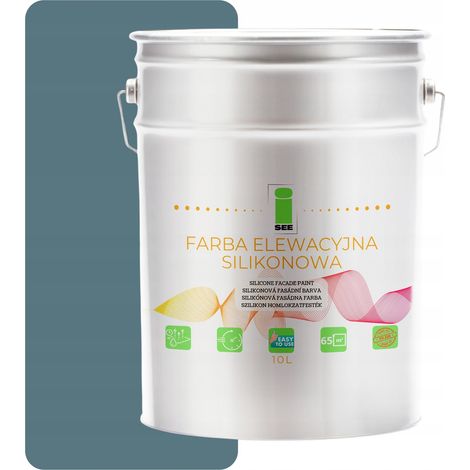 VERNICE PER FACCIATE AL SILICONE GRIGIO ARDESIA TONALITÀ SCURA 10L (1/5)