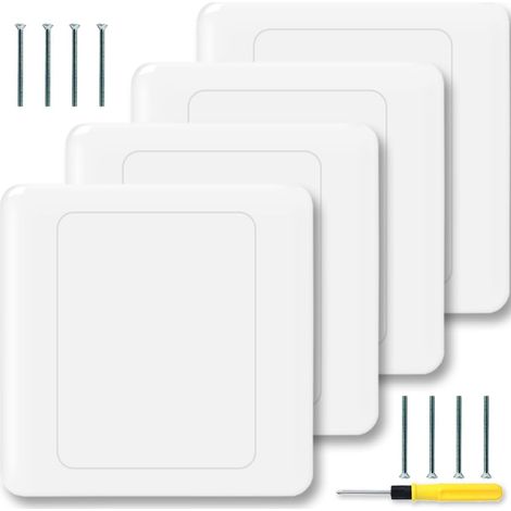 Couvercle pour boîte à encastrer Cache Prise Trou Murale Compteur Electrique 86x86mm Plaques d'obturation Prise en Métal Convient pour les prises rectangulaires encastrées (1/5)