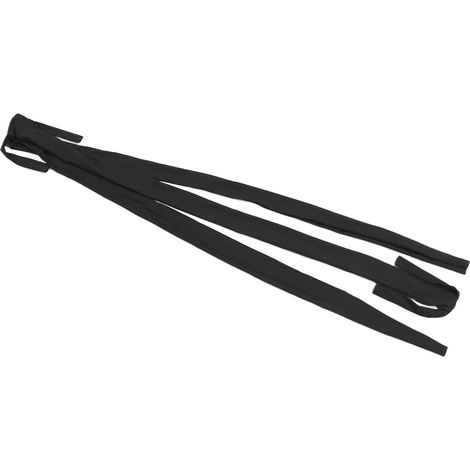 Sac à queue en polyester, garde la peau de la queue propre, facile à tresser, pour chevaux, sac à queue à 3 tubes, noir (1/5)