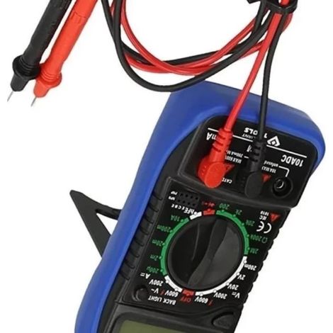 Topcar – Multimètre digital professionnel – Tension 600V, courant 10A, ohmmètre, test de diode – Protection anti-chocs – Écran 4 chiffres (1/3)