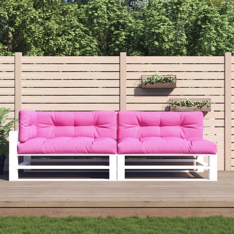 Cojines para palés 5 piezas tela rosa vidaXL (1/5)