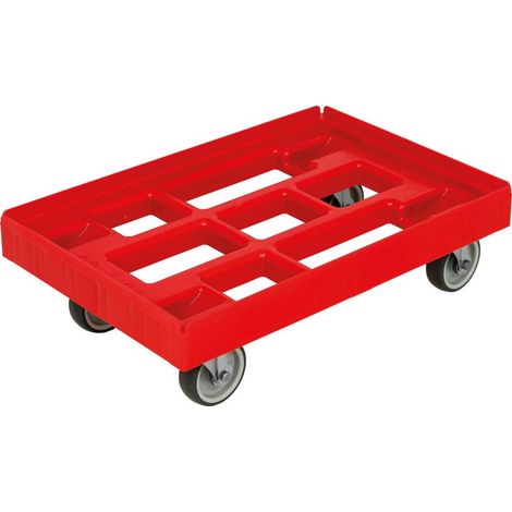 Transportroller 610x410mm rot, m. 4 LR. (1/3)