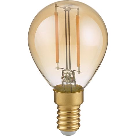 E14 Filament LED, 2 Watt, 225 Lumen, warmweiß, Ø4,5cm, nicht dimmbar