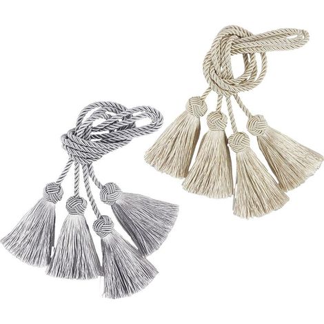 Embrasses de rideaux, pompons de corde pour la décoration intérieure (1/5)