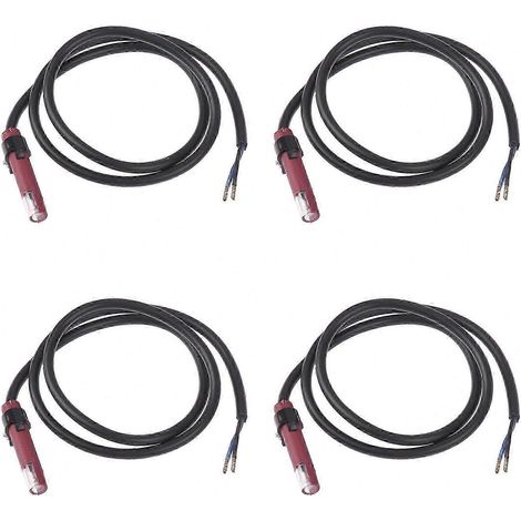 Compatible avec 4 tubes photosensibles de détection de flamme pour la détection du brûleur, photorésistance, rouge. (1/5)