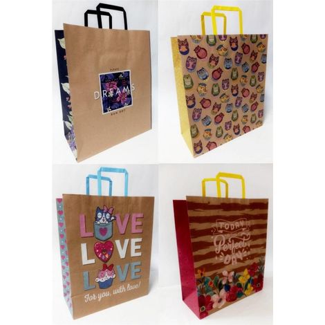 Bolsa de papel kraft de color 320x380x150