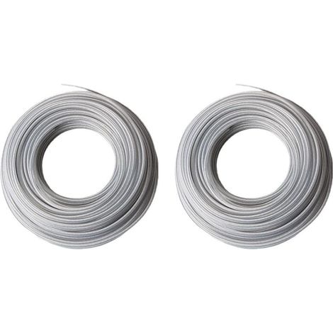 Fil de débroussailleuse à noyau en acier 4 mm x 30 m très résistant pour débroussailleuse, bordures de pelouse, entretien du jardin Royaume-Uni (1/5)