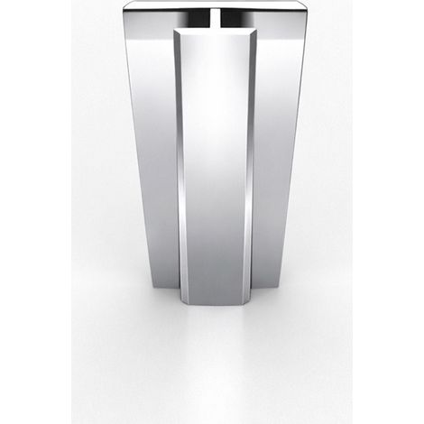 Profilo di giunzione in alluminio cromato altezza 250cm compatibile con WALL'IT e STONE'IT