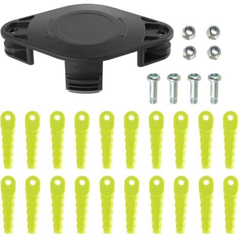 Tête de lame de tondeuse ACFHRL2, compatible avec les tondeuses électriques RYOBI ONE Head 18V et 24V RY40200/40021/24200, P2000 et AC052N1, avec 20 lames de rechange.