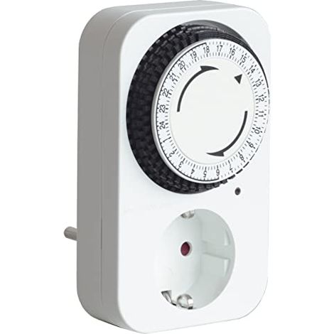Interruttore Orario Elettromeccanico a Spina Schuko Vemer VE027900 Twinplug-D (1/3)