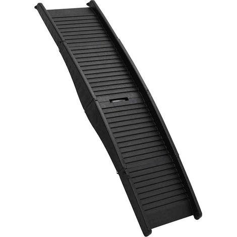 vidaXL Rampa plegable para perros plástico negro 153x40x12,5 cm (1/2)