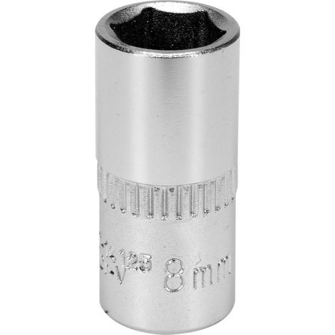 VASO DE 8 MM 1/4" HEXAGONAL CV CORTO YT-14125 YATO (1/3)