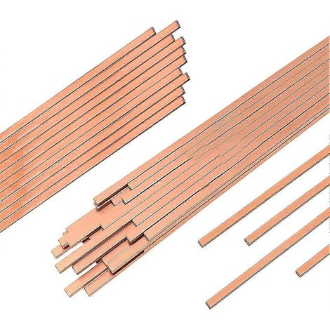 Baguettes de brasage en argent, lot de 42, en alliage de cuivre phosphoreux, pour la soudure plate et la réfrigération (CVC et autres applications). (1/5)