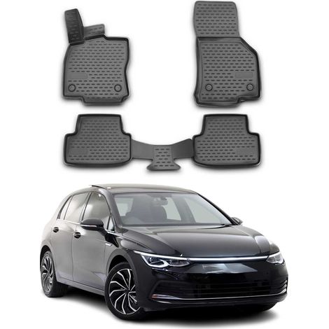 OMAC Tapis de Sol pour VW Golf 8 2019-2025 Caoutchouc TPE Noir 4X (1/5)