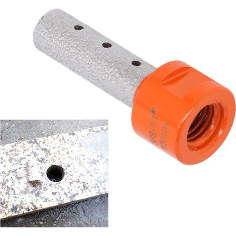 Fraise à braser 5/8-11" pour granit, quartz, marbre, carrelage, finition des bords, agrandissement des trous, fraise de 15 mm (1/5)