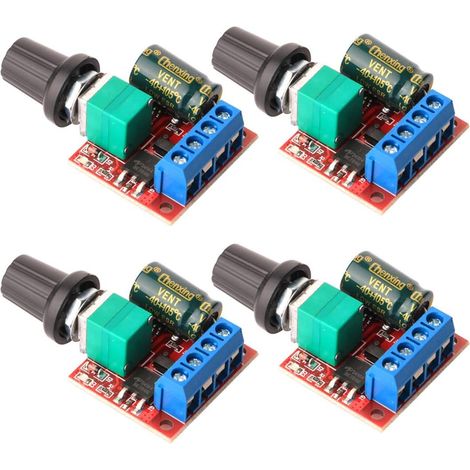 Controlador De Velocidad Motor - Regulador Pwm 5 V A 35 V 5 A - Para Motor Cc Y Led - 4 Unidades (1/5)