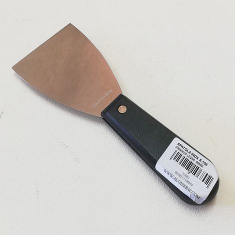 Fiorellini spatola raschietto inox da 80mm con manico in legno (1/2)