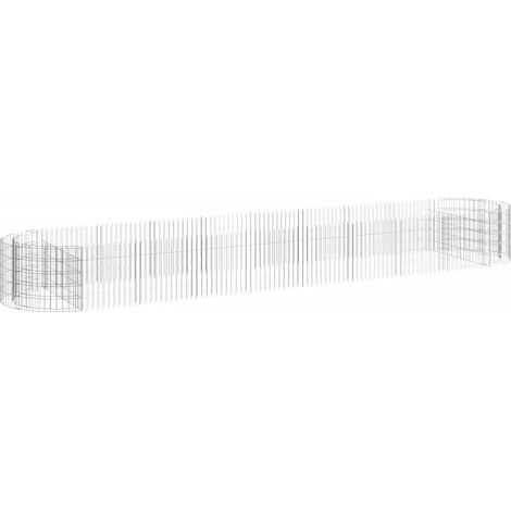 Maison Exclusive - Arriate de gaviones de hierro galvanizado 500x