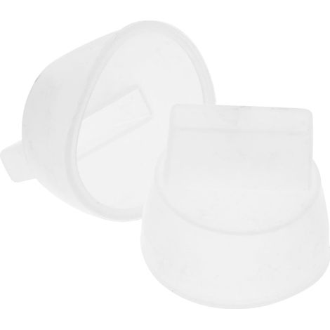 protège boutons de cuisinière en silicone blanc résistants à