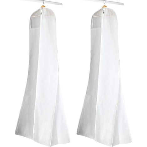 Housse Robe Mariée - 160 cm ou 180 cm - Protection Antipoussière et Anti-Lumière - Pour Transport et Stockage - 1 Pièce (1/5)