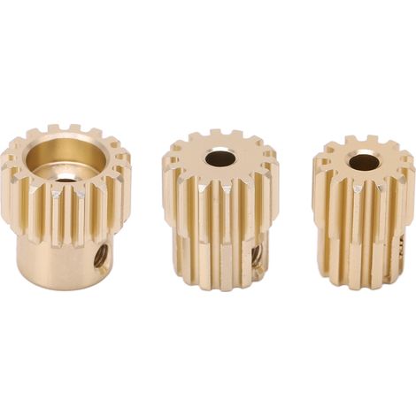 Pignon moteur en alliage d'aluminium 32P 3,17 mm pour moteur brushed brushless de voiture RC 1/10 n° 2 (12T, 14T, 16T) (1/5)