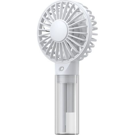 Ventilateur brumisateur portable – Ventilateur de brume d'eau personnel rechargeable avec réservoir d'eau de 32 ml Mini ventilateur de refroidissement à main pour voyage, extérieur, maquillage (1/4)