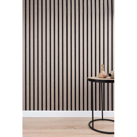 Panneau décoratif mural acoustique en chêne 104 x 52 cm – Feltre en PET recyclé – Installation sans joint – Amélioration acoustique rapide – Chantemur
