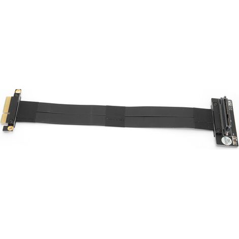 Câble haute vitesse, câble d'extension PCI-E blindé contre les interférences électromagnétiques, câble d'extension d'alimentation, bornes plaquées or, câble d'extension flexible, plug-and-play, connex