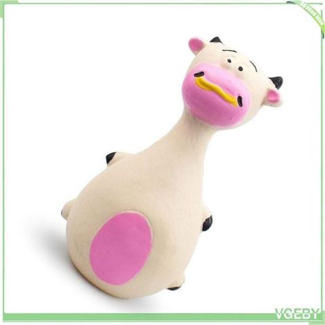 Jouet grinçant pour chien - FAFEICY - Vache - Latex résistant - Son interactif - Nettoyage des dents (1/5)