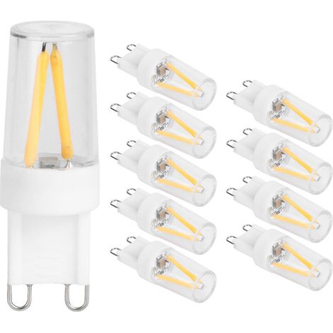 10 Ampoules LED G9 1.5W 110V, Culot Bi-Pin pour Lustre, Plafonnier et Applique Murale (1/5)