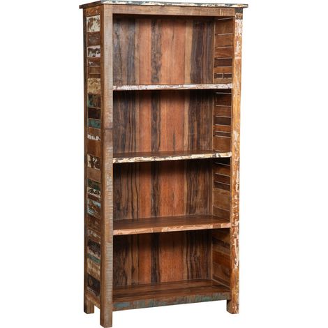 Holzregal, modernes Design, dekoratives Regal für Wohnzimmer, Büro, Ethno-Stil