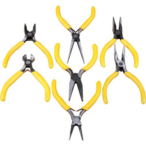 Ensemble de pinces de 5 pouces (127 mm) Pinces pour fabrication de bijoux Coupeur de métal Mini pinces Outil de coupe Pinces mécaniques pour électricien automobile Pinces pour multiprise Ensemble de p (1/5)