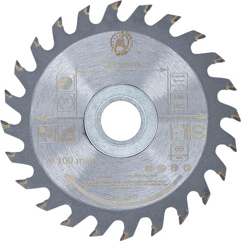 Diy 3949 Lame de scie circulaire en métal dur Ø 100 x 30 x 2,1 mm 24 dents (1/2)