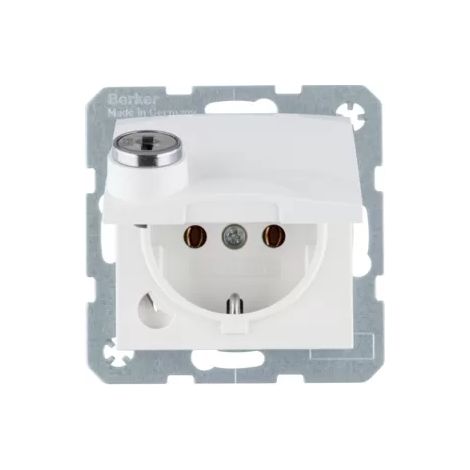 Berker Steckdose SCHUKO m STKL KD SLß S.1 pw gl 47638989 (1/2)