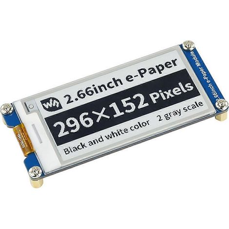 Kompatibel mit dem 2,66-Zoll-E-Paper-E-Ink-Bildschirmmodul für Raspberry Pi (1/5)