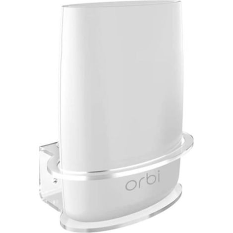Transparente Wandhalterung für Netgear Orbi Wall Mount Pro Orbi WLAN-Router, Heim-WLAN-6-System, kompatibel mit Orbi AC3000/AC2200 Satelliten-Heimrouter-Aufbewahrungsgestell (0127), 1 Stück