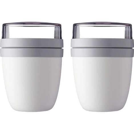 Mug à emporter 2 pièces(Blanc)-Fei Yu
