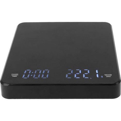 Kaffeewaage mit USB-Ladefunktion, automatischer Nullstellung, hochpräziser LED-Digitalanzeige und manueller Brühfunktion mit Timer. (1/5)