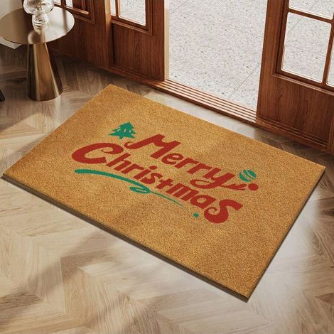 Tapis de porte/tapis de sol pour entrées, tapis de bienvenue de Noël antidérapant, grattoir à boue et saletés - 40 x 60 cm (1/3)