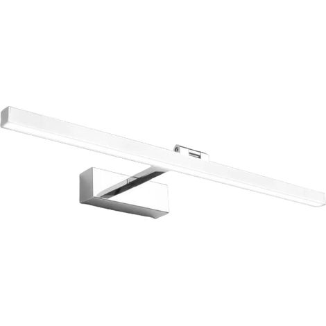Lampe Miroir LED Salle de Bain IP44 Étanche Applique Murale 180° Rotatif Lumière Froid 5500K 50cm 12W Blanc (1/5)