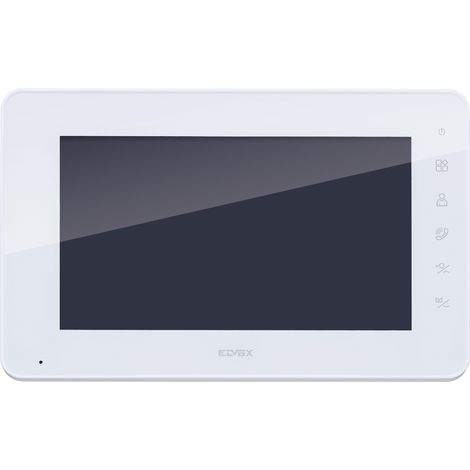 Moniteur mains libres vimar elvox 7 pouces avec alimentation blanche - k42932 (1/2)