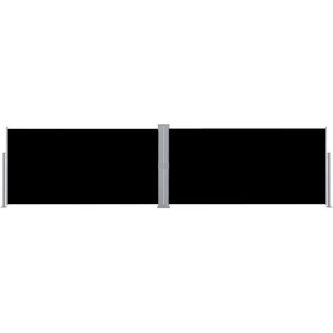Maison Exclusive - Seitenmarkise Ausziehbar Schwarz 160×600 cm