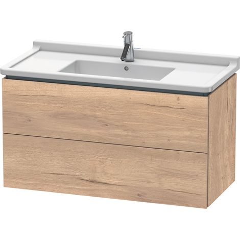 Duravit L-Cube bâti-support lavabo suspendu, 2 tiroirs,